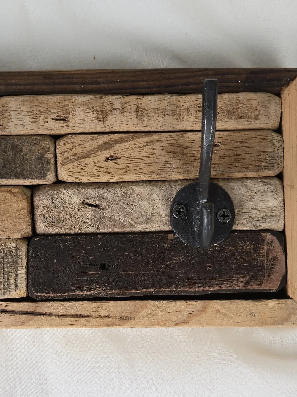 Rustic Solid Wood Wall Coat Rack – 15